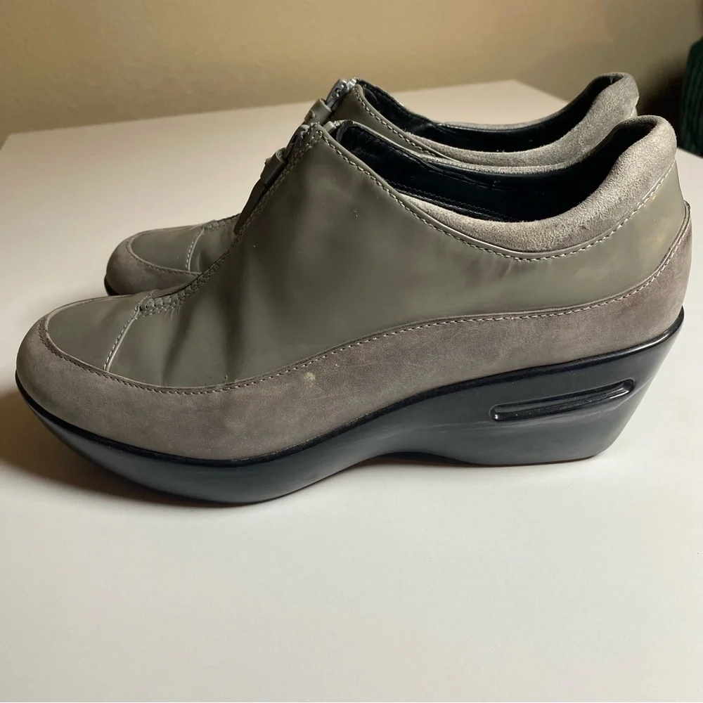Cole Haan Comfort‎ Zip Wedge Women’s Shoes in Gray waterproof 7B